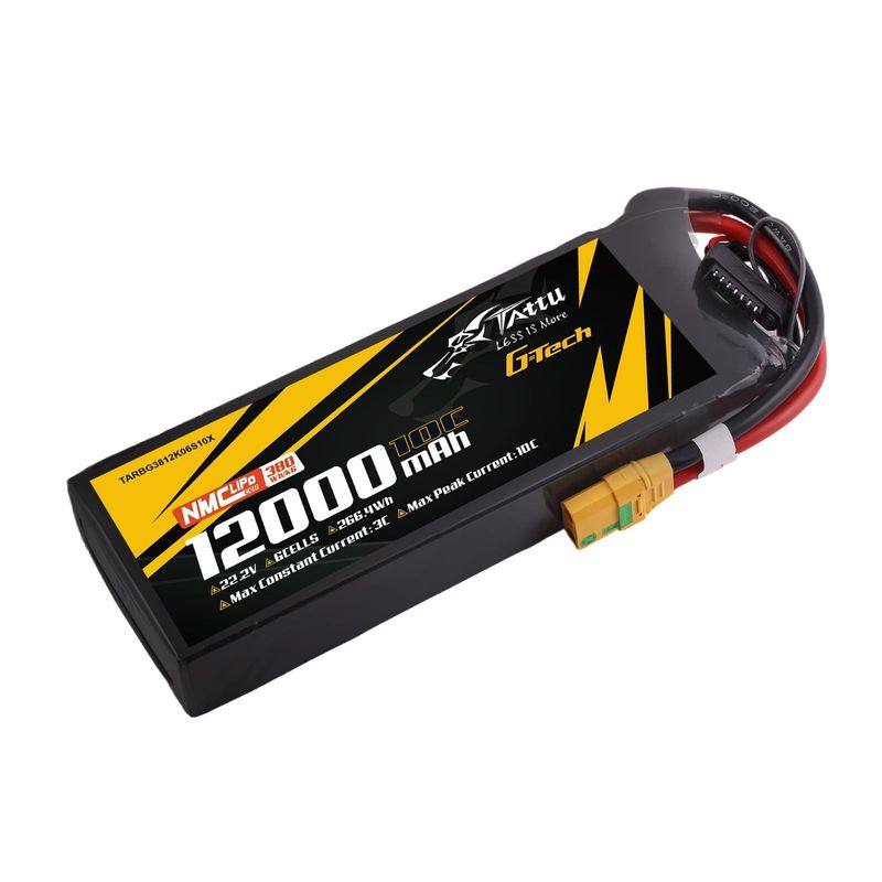 Tattu 12000mAh 6S 10C 22,2V LiPo-batteri – XT90S-F kontakt – semisolid