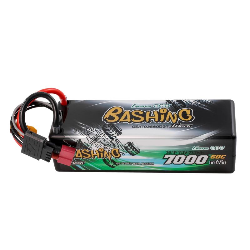 Gens ace 7000mAh 3S 60C 11,1V LiPo-batteri – Deans kontakt – Bashing
