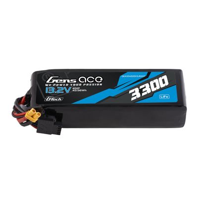Gens ace 3300mAh 4S 20C 13,2V LiFe-batteri – XT30 kontakt – sändare/mottagare