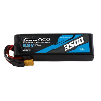 Gens ace 3500mAh 3S 20C 9,9V LiFe-batteri – XT60 kontakt – sändare/mottagare