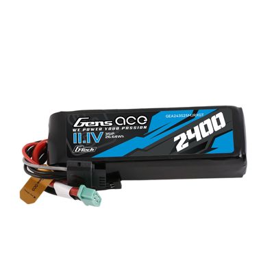 Gens ace 2400mAh 3S 25C 11,1V LiPo-batteri – sändare/mottagare
