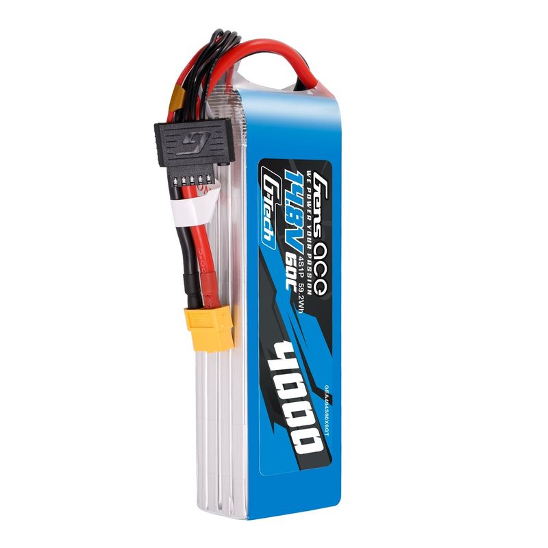 Gens ace 4000mAh 4S 60C 14,8V LiPo-batteri – XT60 kontakt – Ace Classic