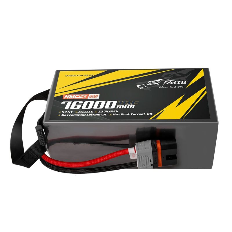 Tattu 76000mAh 12S 10C 44,4V LiPo-batteri – QS12-S kontakt – semisolid