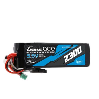 Gens ace 2300mAh 3S 20C 9,9V LiFe-batteri – sändare/mottagare