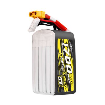 Tattu 1700mAh 6S 160C 22,2V ST LiPo-batteri – XT60 kontakt – R-Line 6,0