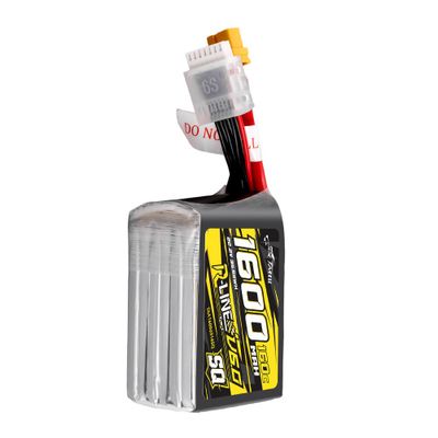 Tattu 1600mAh 6S 160C 22,2V SQ LiPo-batteri – XT60 kontakt – R-Line 6,0