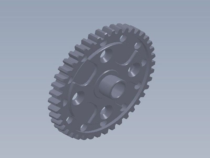 Spur Gear. Steel. 42T. Intech BR-6/BR-6E