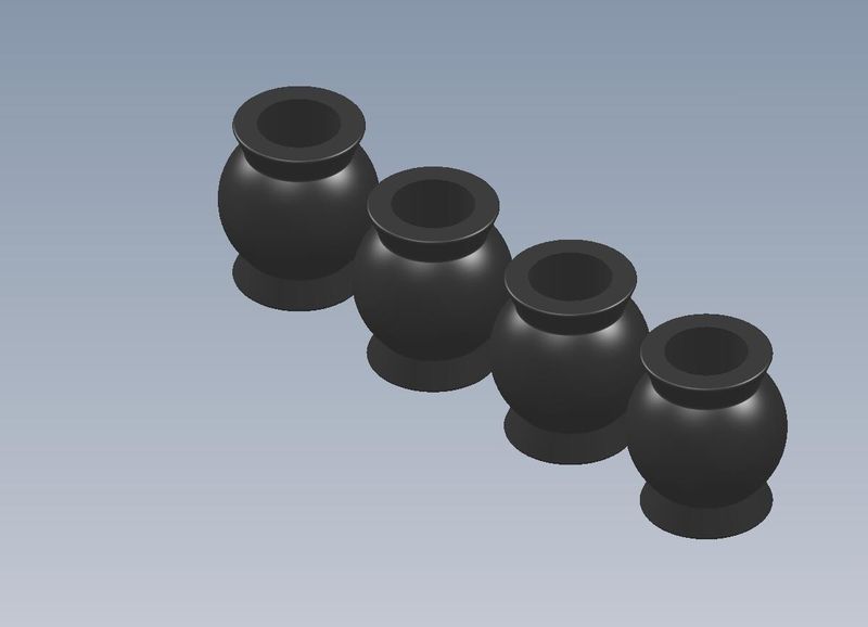 Pivot Ball 6mm (4 st). Intech BR-6/BR-6E
