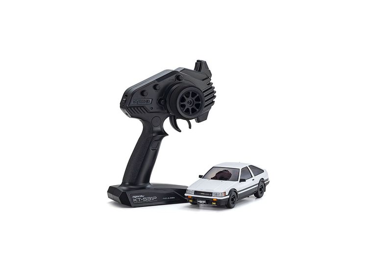 Kyosho Mini-Z AWD Toyota Corolla Levin AE86 vit/svart (MA020N-L/KT531P)