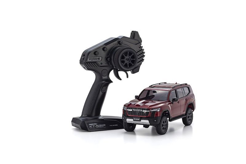 Kyosho Mini-Z 4X4 Toyota Land Cruiser GR Sport mörkröd metallic