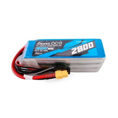Gens ace 2800mAh 6S 60C 22,2V LiPo-batteri – XT60 kontakt – Heli