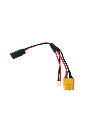 Gens ace XT60 hona, JST-XHR-2P to JR-3P hane adapter, 100mm