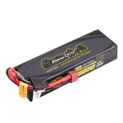 Gens ace 6200mAh 2S 100C 7,4V LiPo-batteri – Deans kontakt – Bashing Pro