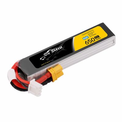 Tattu 650mAh 2S 95C 7,6V(HV) Long LiPo-batteri – XT30 kontakt – FPV Classic