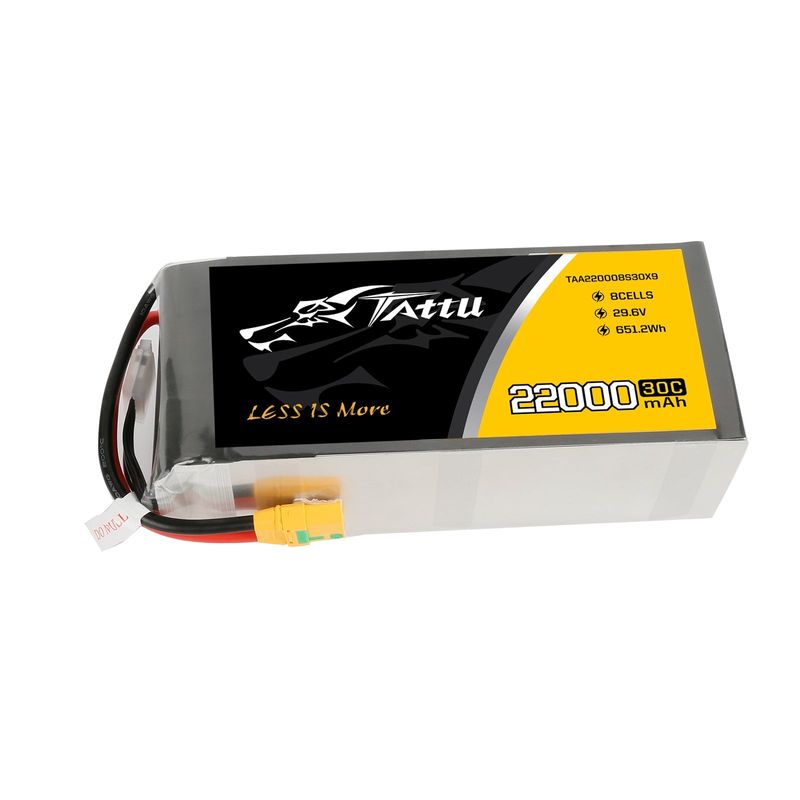 Tattu 22000mAh 8S 30C 29,6V LiPo-batteri – XT90-S kontakt – UAV Classic