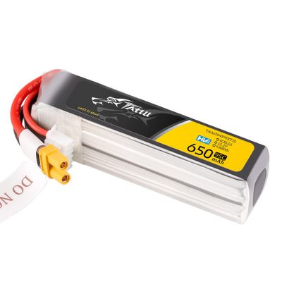 Tattu 650mAh 4S 95C 15,2V(HV) Long LiPo-batteri – XT30U-F kontakt – FPV Classic