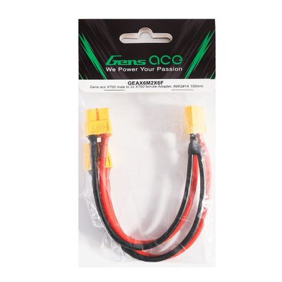 Gens ace XT60 hane to 2x XT60 hona adapter