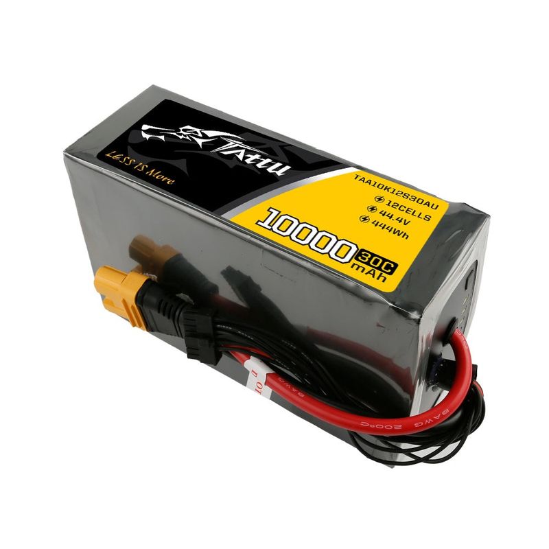 Tattu 10000mAh 12S 30C 44,4V LiPo-batteri – AS150U kontakt – UAV Classic
