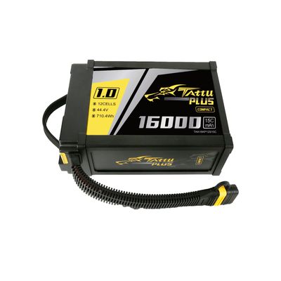 Tattu 16000mAh 12S 15C 44,4V LiPo-batteri – AS150U kontakt – Tattu 1,0