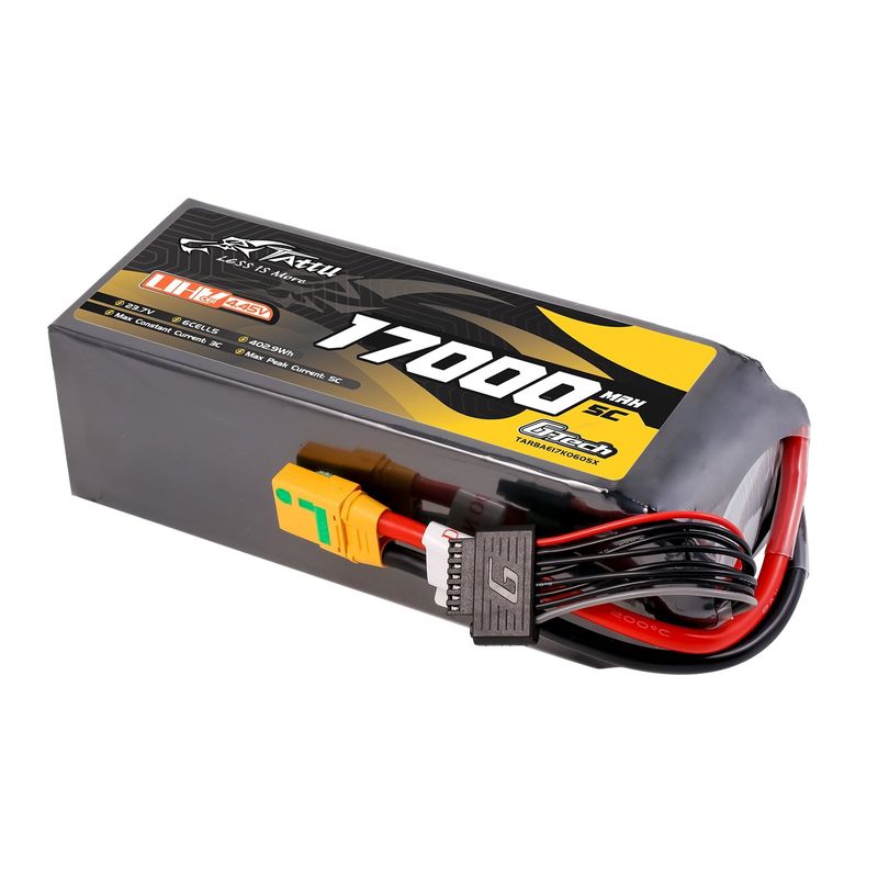 Tattu 17000mAh 6S 5C 23,7V(UHV) LiPo-batteri – XT90S-F kontakt – UAV Classic