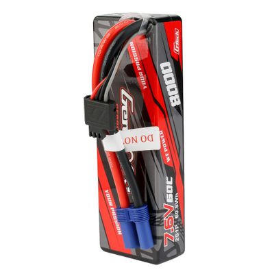 Gens ace 8000mAh 2S 60C 7,6V(HV) LiPo-batteri – EC5 kontakt – Car Classic