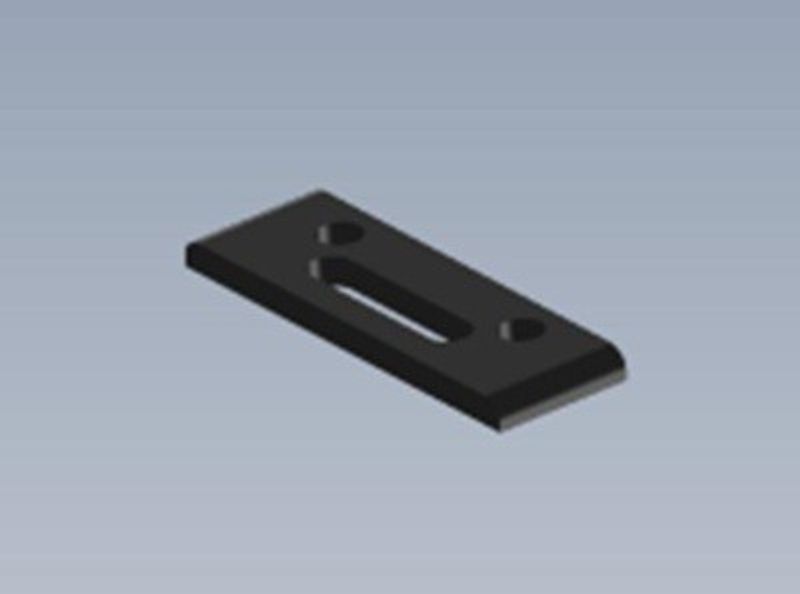 Toe Plate Spacer Rear Alu Intech BR-6/BR-6E