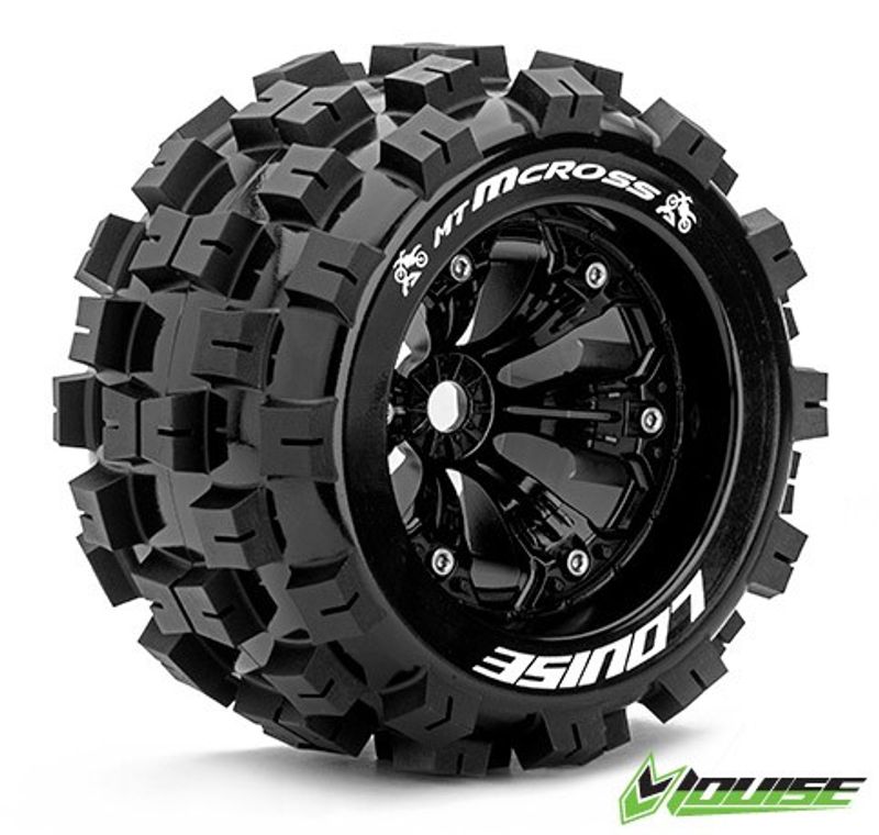 Däck & Fälg MT-MCROSS 3,8" Svart 1/2-offset
