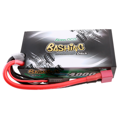 Gens ace 4000mAh 2S 60C 7,4V LiPo-batteri – Hardcase – Deans kontakt – Bashing