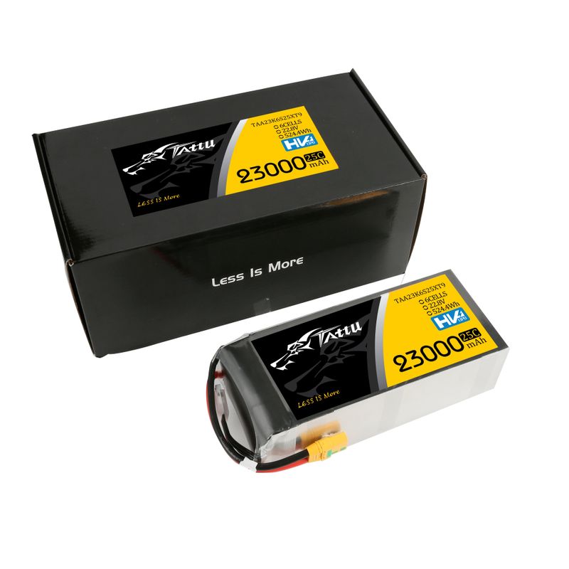 Tattu 23000mAh 6S 25C 22,8V(HV) LiPo-batteri – XT90-S kontakt – UAV Classic