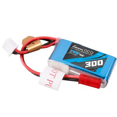 Gens ace 300mAh 2S 45C 7,4V LiPo-batteri – JST-SYP kontakt – Ace Classic