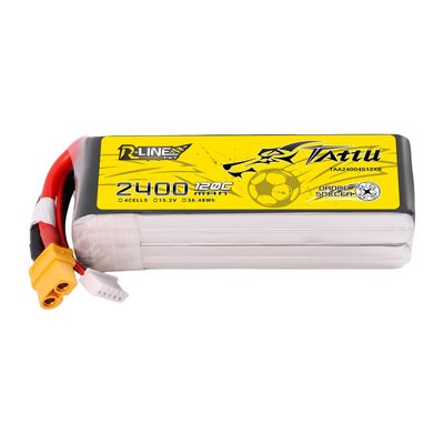Tattu 2400mAh 4S 120C 15,2V(HV) LiPo-batteri – XT60 kontakt – R-Line