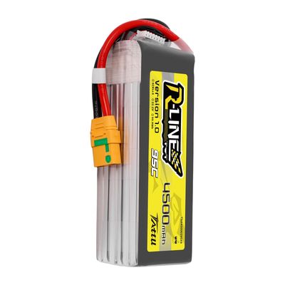 Tattu 4500mAh 6S 95C 22,2V LiPo-batteri – XT90-S kontakt – R-Line 1,0