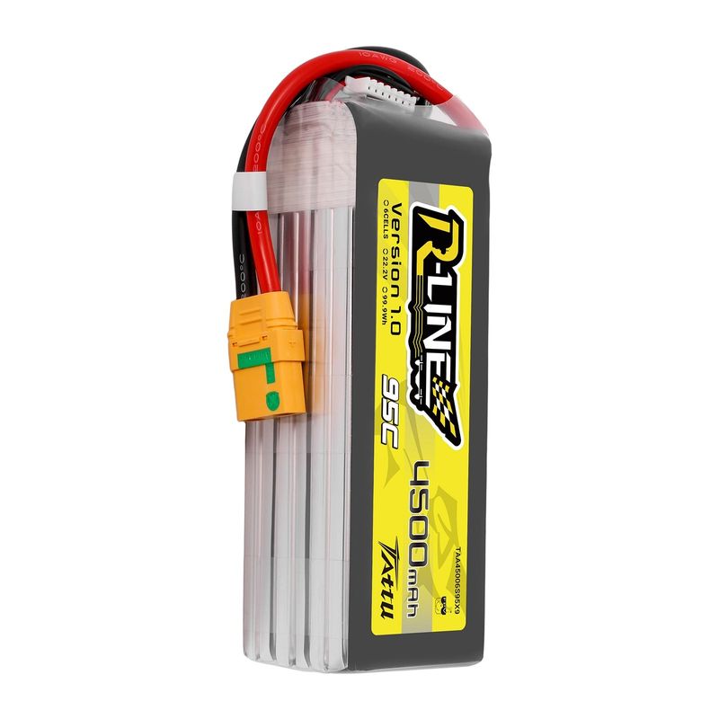 Tattu 4500mAh 6S 95C 22,2V LiPo-batteri – XT90-S kontakt – R-Line 1,0