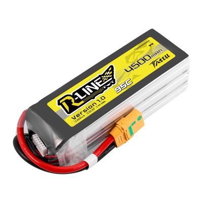 Tattu 4500mAh 6S 95C 22,2V LiPo-batteri – XT90-S kontakt – R-Line 1,0