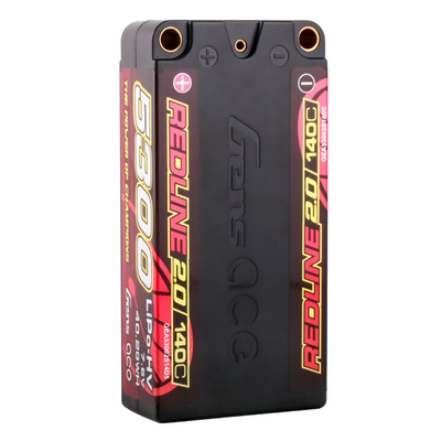 Gens ace 5300mAh 2S 140C 7,6V(HV) Shorty LiPo-batteri – 5,0mm bullet – Redline