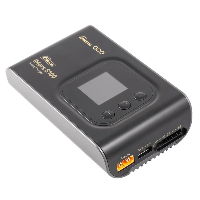 Gens ace iMars S100 smart batteriladdare – AC 100W – 10A – 2-6S – svart