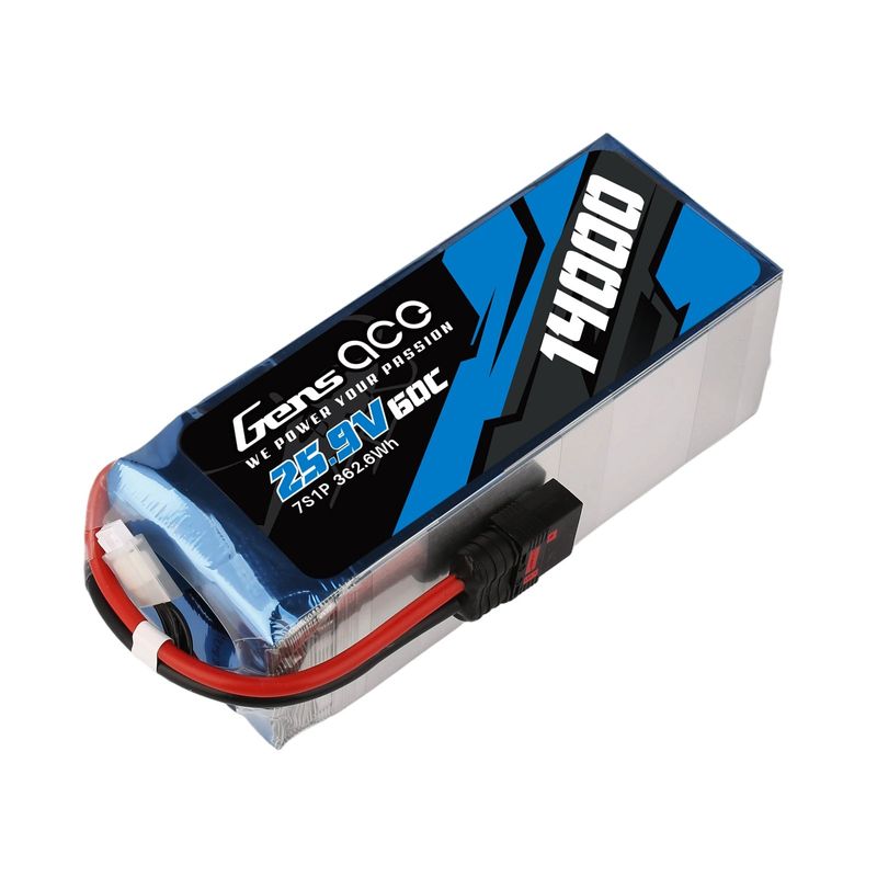 Gens ace 14000mAh 7S 60C 25,9V LiPo-batteri – QS8 kontakt – Heli