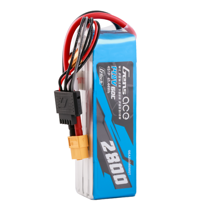 Gens ace 2800mAh 4S 60C 14,8V LiPo-batteri – XT60 kontakt – Ace Classic