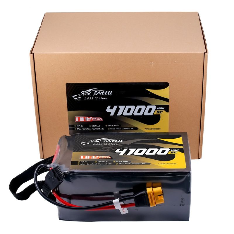 Tattu 41000mAh 12S 5C 47,4V(UHV) LiPo-batteri – AS150U-F kontakt – UAV Classic