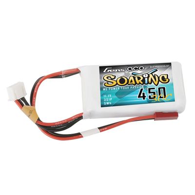 Gens ace Soaring 450mAh 3S 11,1V 30C LiPo-batteri med JST-SYP – produktbild 1