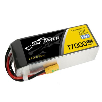 Tattu 17000mAh 6S 15C 22,8V(HV) LiPo-batteri – XT90-S kontakt – UAV Classic