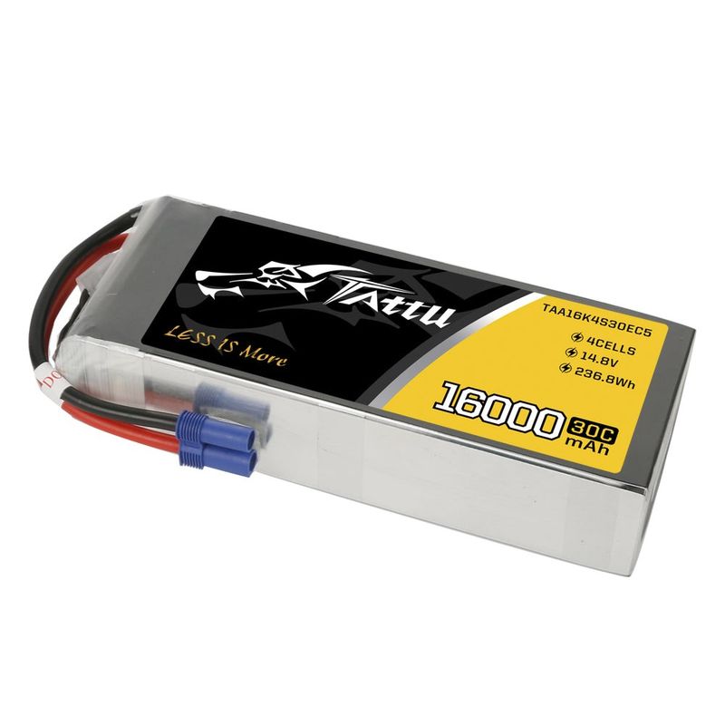 Tattu 16000mAh 4S 30C 14,8V LiPo-batteri – EC5 kontakt – UAV Classic
