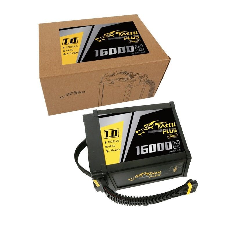 Tattu 16000mAh 12S 15C 44,4V LiPo-batteri – AS150U kontakt – Tattu 1,0
