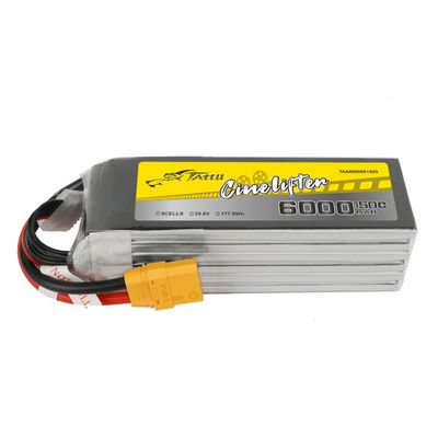 Tattu 6000mAh 8S 150C 29,6V LiPo-batteri – XT90-S kontakt – Cinelifter