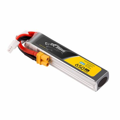 Tattu 650mAh 2S 95C 7,6V(HV) Long LiPo-batteri – XT30 kontakt – FPV Classic