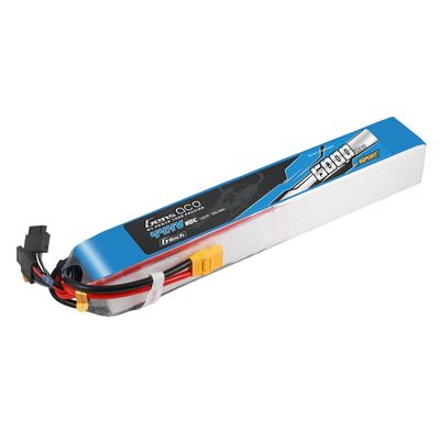 Gens ace 6000mAh 12S 80C 44,4V LiPo-batteri – XT90 kontakt – Sport (700 Helicopter)