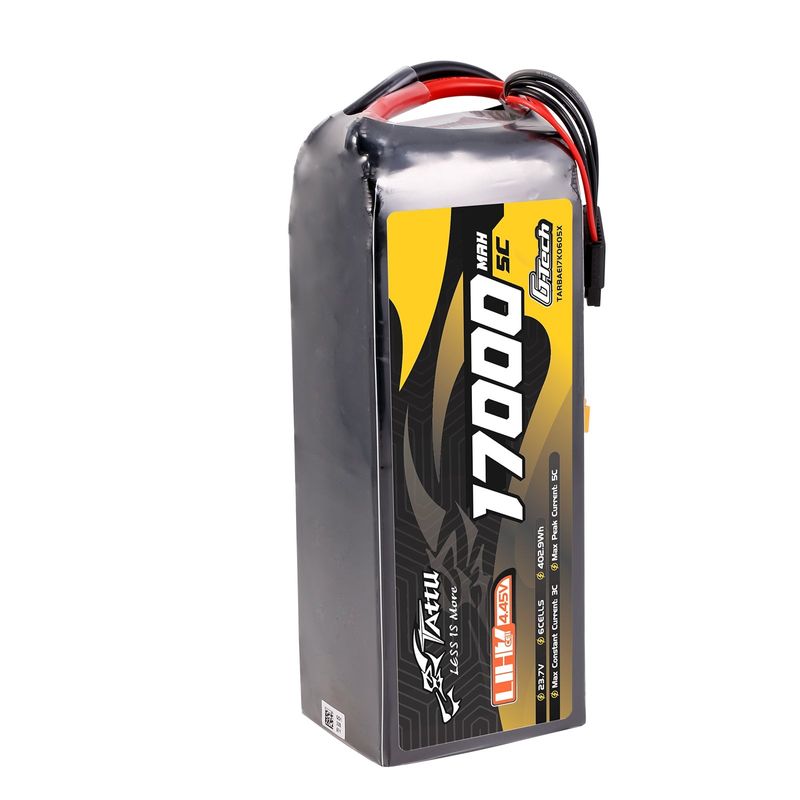 Tattu 17000mAh 6S 5C 23,7V(UHV) LiPo-batteri – XT90S-F kontakt – UAV Classic