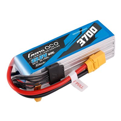 Gens ace 3700mAh 6S 60C 22,2V LiPo-batteri – XT90 kontakt – Heli
