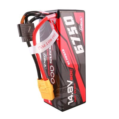 Gens ace 6750mAh 4S 60C 14,8V LiPo-batteri – Hardcase – XT90 kontakt – Car Classic