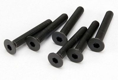 Traxxas Skruv M3x20mm Försänkt Insex (6) (4857)